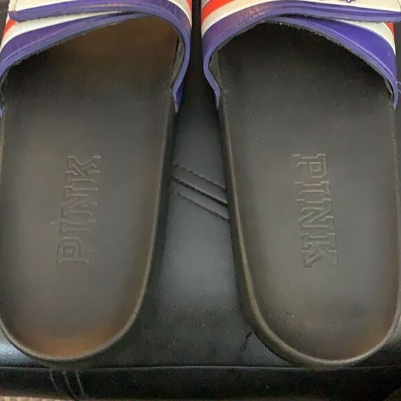 PINK VICTORIAS SECRET SLIDES SIZE 9 - Picture 5 of 5